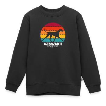 Azawakh - Kinder Premium Organic Sweatshirt - Schwarz - Vorne - AI Model Kid Female (0cm)