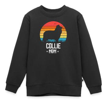 Collie - Kinder Premium Organic Sweatshirt - Schwarz - Vorne - AI Model Kid Female (0cm)