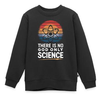 Athéisme, athée, anti-religion, agnostique - Sweat Premium enfant bio - noir - Devant - AI Model Kid Female (0cm)