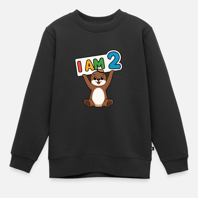 I'm 2 years second birthday - Kids Premium Organic Sweatshirt - undefined