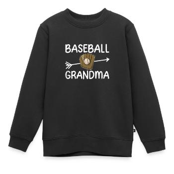 Gants Catcher Ball Baseball USA Dire - Sweat Premium enfant bio - noir - Devant - AI Model Kid Female (0cm)