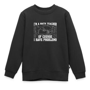 Goldener Schnitt Fibonacci Mathe Kunst Spirale - Kinder Premium Organic Sweatshirt - Schwarz - Vorne - AI Model Kid Female (0cm)