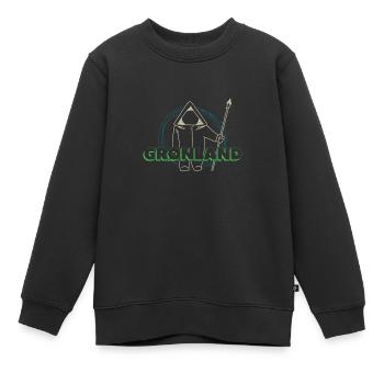 Grönland Tupilaq Thulemand Inuit Religion - Kinder Premium Organic Sweatshirt - Schwarz - Vorne - AI Model Kid Female (0cm)