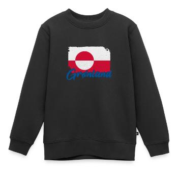 Grönland Kalaallit Nunaat Dänisch Insel - Kinder Premium Organic Sweatshirt - Schwarz - Vorne - AI Model Kid Female (0cm)