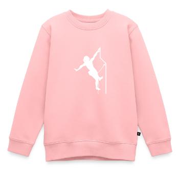 Climbing gym climber - Kids Premium Organic Sweatshirt - rose - Front - AI Model Kid Female (0cm)