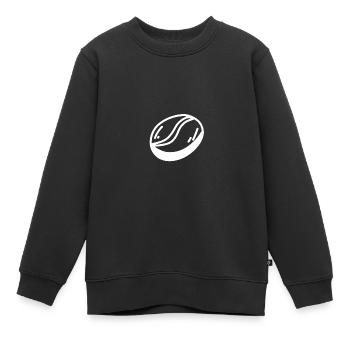 Kaffeebohne - Kinder Premium Organic Sweatshirt - Schwarz - Vorne - AI Model Kid Female (0cm)