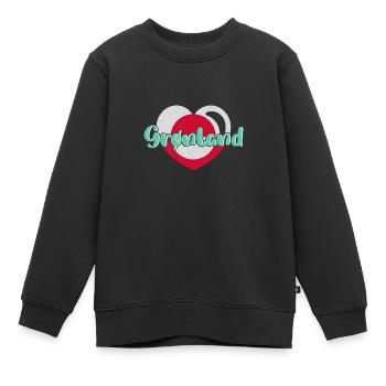 Grönland Kunst Religion Tupilaq Dänemark - Kinder Premium Organic Sweatshirt - Schwarz - Vorne - AI Model Kid Female (0cm)