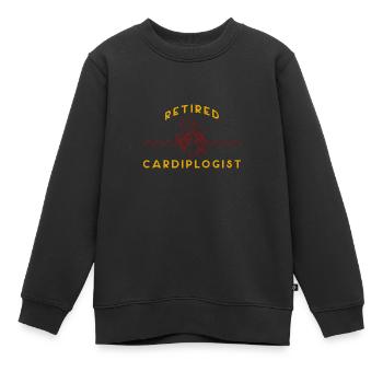 Kardiologie Rhythmus Arzt Arterie Beruf Medizin - Kinder Premium Organic Sweatshirt - Schwarz - Vorne - AI Model Kid Female (0cm)