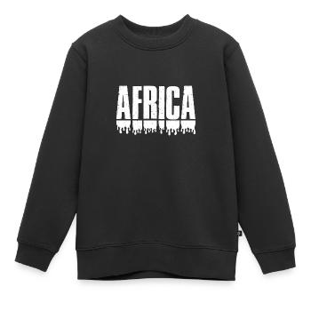 Afrika Geschichte Afro Kamm Haar Kultur Frisur - Kinder Premium Organic Sweatshirt - Schwarz - Vorne - AI Model Kid Female (0cm)