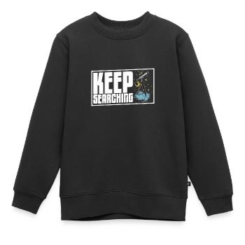 Télescope Astronomie Astronomy Hobby - Sweat Premium enfant bio - noir - Devant - AI Model Kid Female (0cm)
