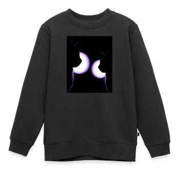 Chats à la discothèque - Sweat Premium enfant bio - noir - Devant - AI Model Kid Female (0cm)