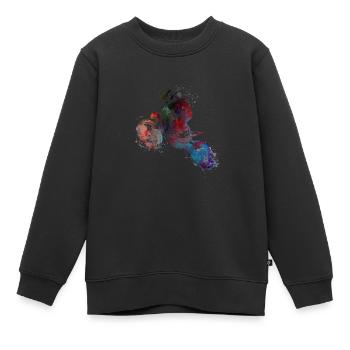 art du sport automobile - Sweat Premium enfant bio - noir - Devant - AI Model Kid Female (0cm)