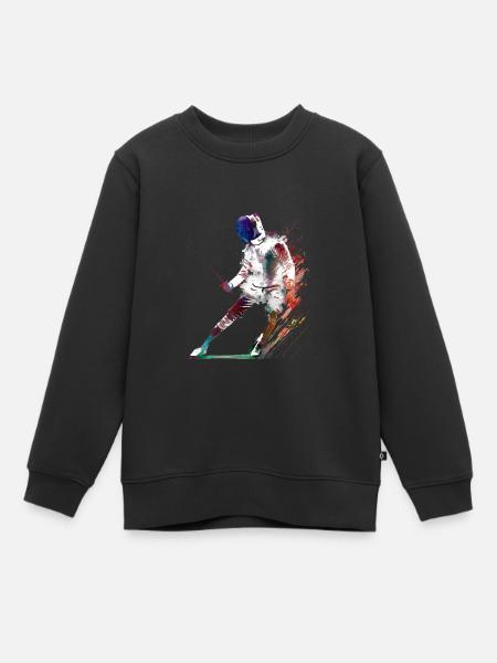 #fencing #sport d’art sportif d’escrime - Sweat Premium enfant bio - noir