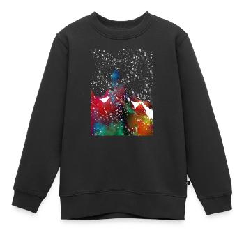 Alpinisme sport art #sport - Sweat Premium enfant bio - noir - Devant - AI Model Kid Female (0cm)