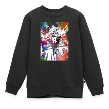 Formule #racing #sport - Sweat Premium enfant bio - noir - Devant - AI Model Kid Female (0cm)