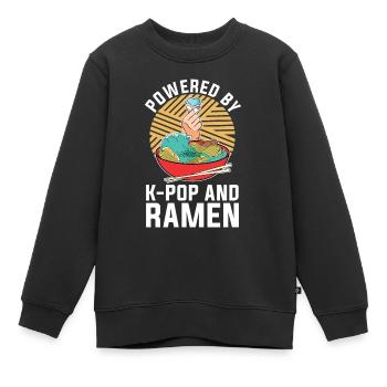 Koreanischer Pop Ramen Nudeln Geschenk K Pop - Kinder Premium Organic Sweatshirt - Schwarz - Vorne - AI Model Kid Female (0cm)
