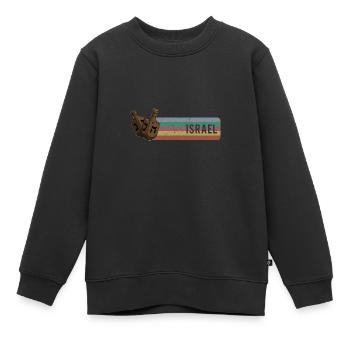 Dreidel Tradition Israel Chanukka Judentum - Kinder Premium Organic Sweatshirt - Schwarz - Vorne - AI Model Kid Female (0cm)