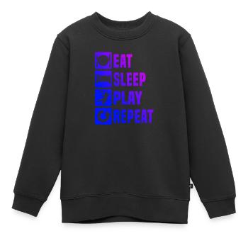 Handball Handball Handball Handball Joueurs De handball Jeux de handball - Sweat Premium enfant bio - noir - Devant - AI Model Kid Female (0cm)