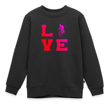 Road Bike Road Bike Road Bike Men Road Bike - Sweat Premium enfant bio - noir - Devant - AI Model Kid Female (0cm)
