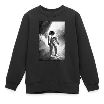 Astronaut Zukunft Sci-Fi Technik - Kinder Premium Organic Sweatshirt - Schwarz - Vorne - AI Model Kid Female (0cm)