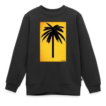 Palm Beach Holiday Summer Sun Sea Travel Holidays - Sweat Premium enfant bio - noir - Devant - AI Model Kid Female (0cm)