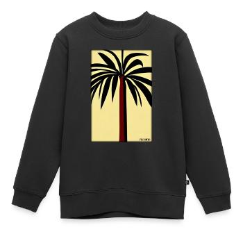Palm Beach Holiday Summer Sun Sea Travel Holidays - Sweat Premium enfant bio - noir - Devant - AI Model Kid Female (0cm)