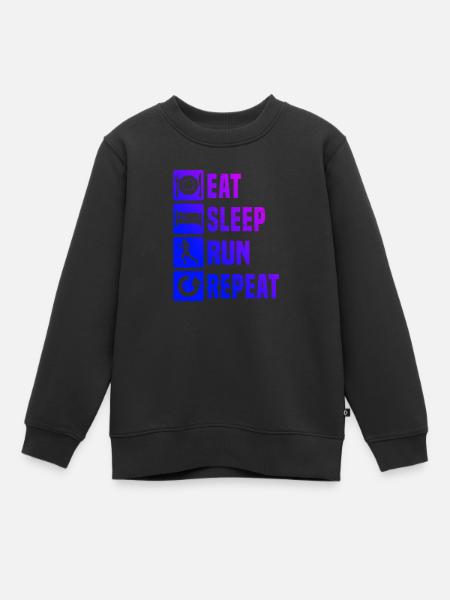 Jogging Running Fitness Cross Country Running - Sweat Premium enfant bio - noir