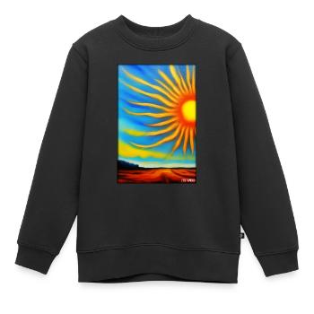 Sonne Sommer Natur Urlaub Sonnenschein Sonnenlicht - Kinder Premium Organic Sweatshirt - Schwarz - Vorne - AI Model Kid Female (0cm)