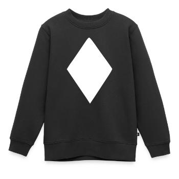Emoji Poker Karo Skizze weiß - Kinder Premium Organic Sweatshirt - Schwarz - Vorne - AI Model Kid Female (0cm)