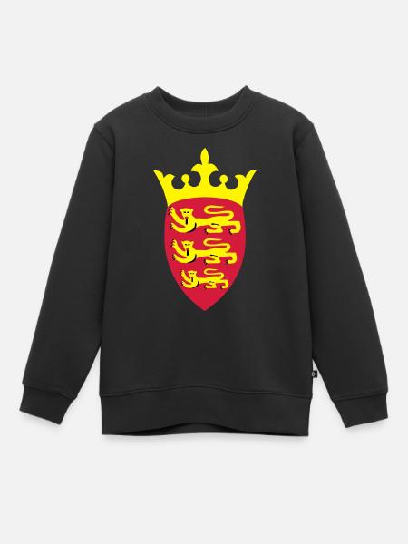 Jersey Crête - Sweat Premium enfant bio - noir