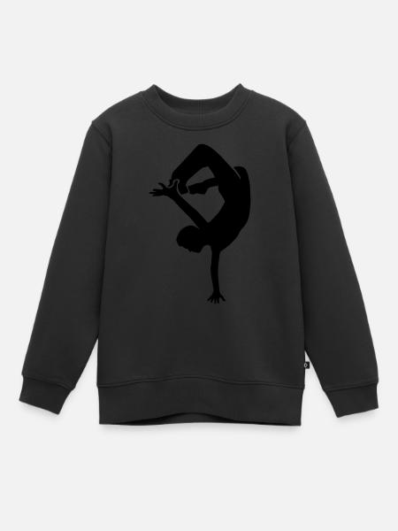 Breakdance - Sweat Premium enfant bio - noir