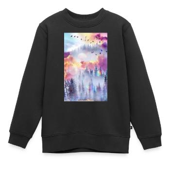 Fantasy-Land - Kinder Premium Organic Sweatshirt - Schwarz - Vorne - AI Model Kid Female (0cm)