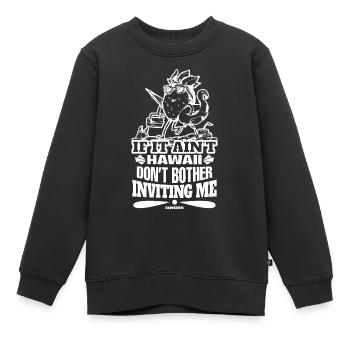 Hawaï - Sweat Premium enfant bio - noir - Devant - AI Model Kid Female (0cm)