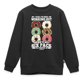 Donut - Kinder Premium Organic Sweatshirt - Schwarz - Vorne - AI Model Kid Female (0cm)