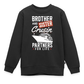 Kreuzfahrt - Kinder Premium Organic Sweatshirt - Schwarz - Vorne - AI Model Kid Female (0cm)