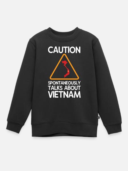 Vietnam - Kinder Premium Organic Sweatshirt - Schwarz