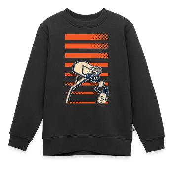 Basketball Basketballer - Kinder Premium Organic Sweatshirt - Schwarz - Vorne - AI Model Kid Female (0cm)