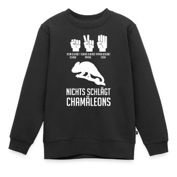 Terrarium Echsen Reptilien - Kinder Premium Organic Sweatshirt - Schwarz - Vorne - AI Model Kid Female (0cm)