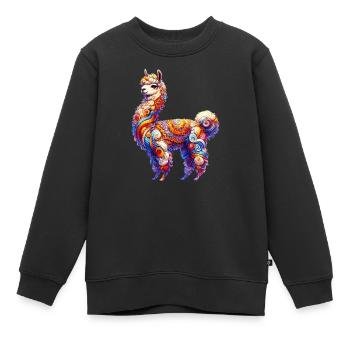 Alpaka - Kinder Premium Organic Sweatshirt - Schwarz - Vorne - AI Model Kid Female (0cm)