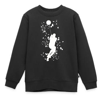 Lanceur de marteau Colorsplash Lancer de marteau - Sweat Premium enfant bio - noir - Devant - AI Model Kid Female (0cm)