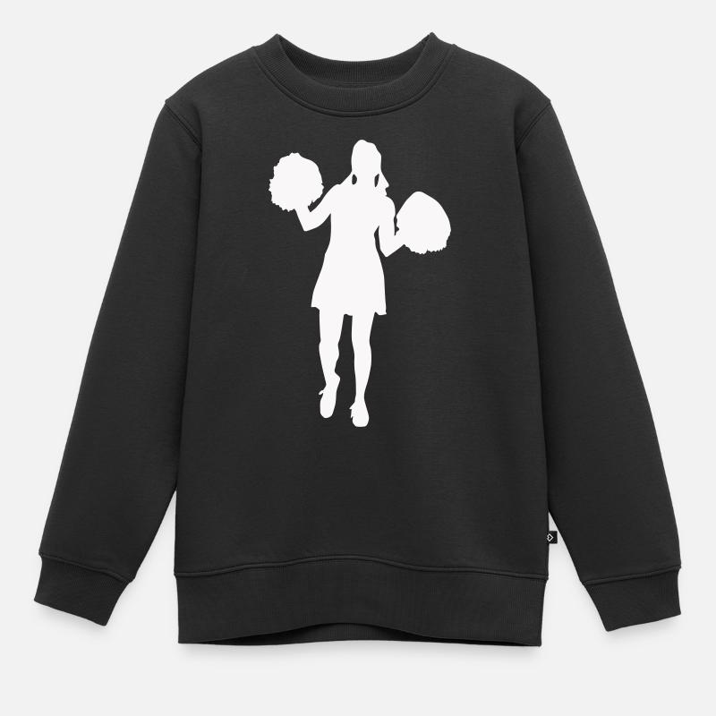 cheerleader - Sweat Premium enfant bio - noir