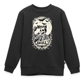 MOND BRAUN - Kinder Premium Organic Sweatshirt - Schwarz - Vorne - AI Model Kid Female (0cm)
