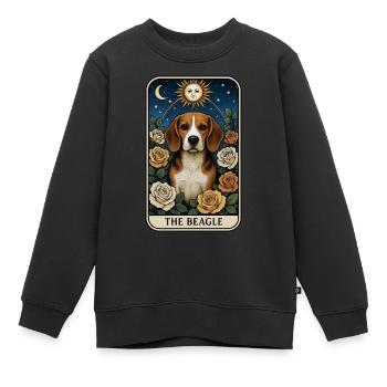 Beagle - Kinder Premium Organic Sweatshirt - Schwarz - Vorne - AI Model Kid Female (0cm)