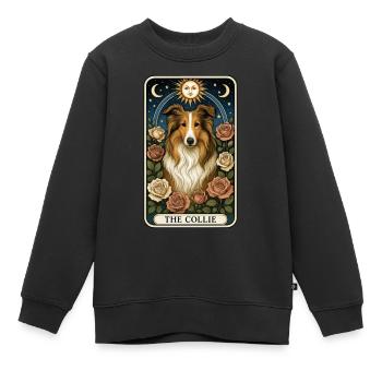 Collie - Kinder Premium Organic Sweatshirt - Schwarz - Vorne - AI Model Kid Female (0cm)