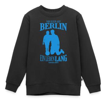 Berlin Fußball Tradition Geschenk - Kinder Premium Organic Sweatshirt - Schwarz - Vorne - AI Model Kid Female (0cm)