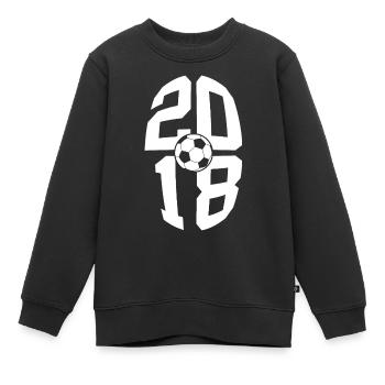 8 ANS DE NAISSANCE 2018 FOOTBALL 8E ANNIVERSAIRE - Sweat Premium enfant bio - noir - Devant - AI Model Kid Female (0cm)