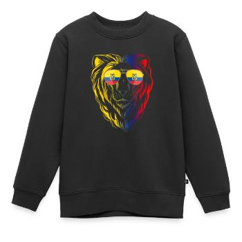 Ecuador - Kinder Premium Organic Sweatshirt - Schwarz - Vorne - AI Model Kid Female (0cm)