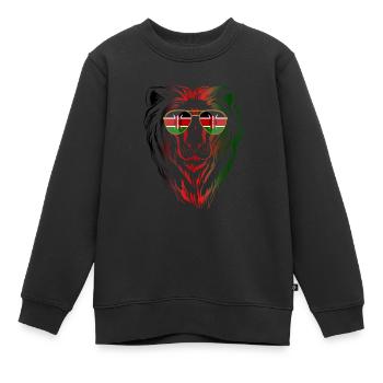 Kenia - Kinder Premium Organic Sweatshirt - Schwarz - Vorne - AI Model Kid Female (0cm)