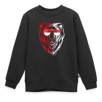 Monaco - Kinder Premium Organic Sweatshirt - Schwarz - Vorne - AI Model Kid Female (0cm)