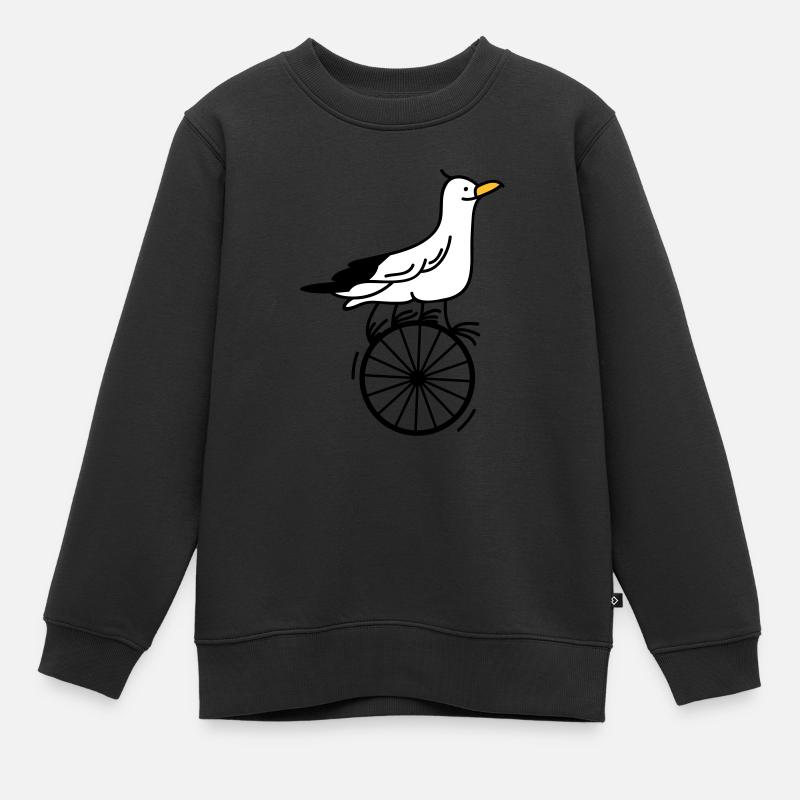 gifted gull - Sweat Premium enfant bio - noir